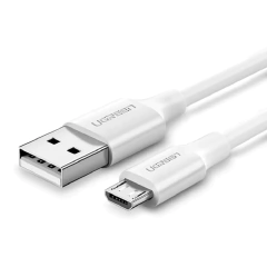 Cabo Usb 2.0 para Micro Usb 1 Metros Branco Ugreen 60141