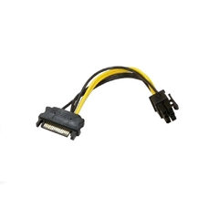 Cabo Adaptador Sata 15 Pinos para 6 Pinos Pcie Placa de Video