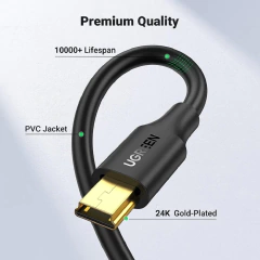Cabo de Dados Ugreen 10386 Usb 2.0 para Mini Usb v3 5 Pinos 3 Metros - comprar online