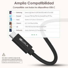 Cabo Carregamento Dados 1Hora Micro Usb/A 2.4A 1M Preto - loja online