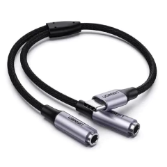 Adaptador USB TIPO C para y P2 de Áudio Fêmea 3,5 MM UGREEN 30732