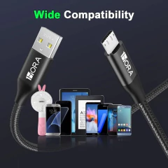 Cable V8 2.4A 1 METRO - CABOS FRON