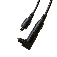 Cabo Fibra Optica 3 Metros + Adaptador em 90º Ponta Rotativa