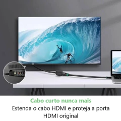 Cabo de extensão HDMI Macho x Fêmea UGREEN 10142 - 2 Metros na internet