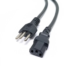 Cabo de forca tripolar 3x1,50mm 20amp com 1,8 Metros