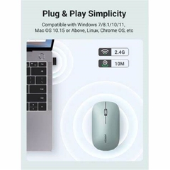 MOUSE VERDE SEM FIO 4000DPI - comprar online