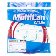 Patch Cord Cat5e MultiLan Vermelho