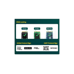 Placa adaptadora M.2 NVME M-Key + M.2 B-Key para PCI Express 3.0 x4 PCI, Ugreen 70504 - CABOS FRON