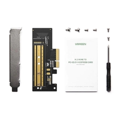 Placa adaptadora M.2 NVME para PCI Express 3.0 x4, Ugreen 70503 - CABOS FRON