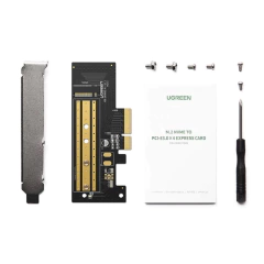 Placa adaptadora M.2 NVME para PCI Express 3.0 x4, Ugreen 70503 - CABOS FRON