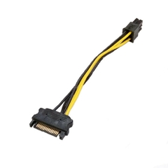 Cabo Adaptador Sata 15 Pinos para 6 Pinos Pcie Placa de Video - CABOS FRON