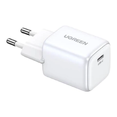 Carregador UGREEN 15324 Nexode mini, USB-C, PD3.0, QC4.0, GaN, 20W (branco) - comprar online