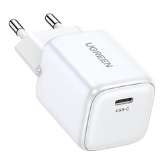 Carregador UGREEN 15324 Nexode mini, USB-C, PD3.0, QC4.0, GaN, 20W (branco)