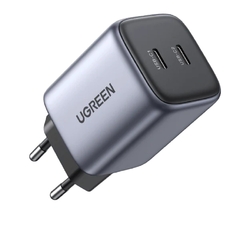 Carregador UGREEN 45W Nexode 2 portas USB C com suporte para tecnologia GaN II compatível com Galaxy S22 Ultra, S21, MacBook Air, iPhone 14 Pro Max, 14 Plus etc.