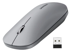 MOUSE CINZA SEM FIO 4000DPI