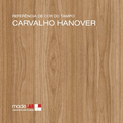 Mesa + 1 Banco 160x90cm Branco + Carvalho Hannover - M1B16090BCOCAR - MadeLAB Móveis | Móveis Industriais | Móveis sob-medida | Mesas | Estantes