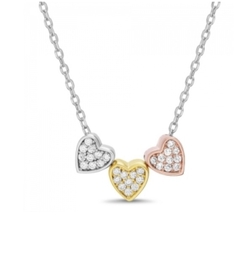 collar 3 corazones