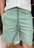 SHORT DE LINHO COM ELASTANO VERDE KWP