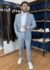 COSTUME SLIM MICROFIBRA CINZA CLARO NE5397 SP na internet