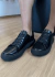 TÊNIS SNEAKER EM COURO LEGÍTIMO CR96A PRETO/PRETO - loja online