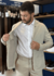 BLAZER SLIM DE SARJA COM ELASTANO BEGE BX - loja online