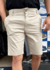 BERMUDA DE SARJA COM ELASTANO ESPORTE FINO BEGE MAR BX