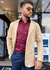 BLAZER SLIM DE SARJA COM ELASTANO AREIA DJ - comprar online