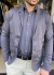 BLAZER SLIM DE SARJA COM ELASTANO ACETINADO CHUMBO PD - comprar online