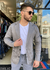 BLAZER SLIM DE SARJA COM ELASTANO CINZA ESCURO DJ - comprar online