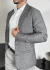 BLAZER SLIM DE SARJA COM ELASTANO CINZA MESCLA DJ