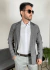 BLAZER SLIM DE SARJA COM ELASTANO CINZA MESCLA DJ - loja online