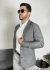 BLAZER SLIM DE SARJA COM ELASTANO CINZA MESCLA DJ