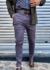 CALÇA DE SARJA COM ELASTANO ALFAIATARIA CHUMBO CJ