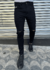 CALÇA JEANS SKINNY DESTROYED JOELHO PRETA CJ - comprar online
