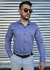 CAMISA GOLA TRADICIONAL ALGODÃO FIO A FIO AZUL JEANS M/L MV - loja online