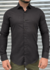 CAMISA GOLA TRADICIONAL SLIM LINHO PRETA M/L OW