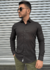 CAMISA GOLA TRADICIONAL SLIM LINHO PRETA M/L OW - comprar online
