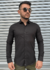 CAMISA GOLA TRADICIONAL SLIM LINHO PRETA M/L OW - comprar online