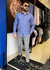 CAMISA GOLA TRADICIONAL SLIM LINHO AZUL JEANS M/L GN na internet