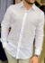 CAMISA GOLA TRADICIONAL SLIM LINHO BRANCA M/L GN