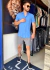 CAMISA GOLA TRADICIONAL VISCOSE SLIM AZUL SERENITY M/C MV - Loja La Republica | Divinópolis-MG