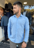 CAMISA GOLA TRADICIONAL TRICOLINE SLIM AZUL CLARO M/L PL - comprar online
