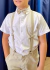 CAMISA SOCIAL INFANTIL SLIM BRANCA MANGA CURTA CD