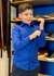 CAMISA SOCIAL INFANTIL SLIM AZUL MARINHO MANGA LONGA CD - comprar online