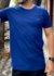 CAMISETA BÁSICA 100% ALGODÃO LOGO METAL MARINHO GN
