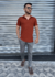 CAMISA GOLA POLO MUMBAI TERRACOTA MA - loja online