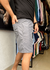 SHORT DE TACTEL TROPICAL CINZA CHUMBO KWP - loja online