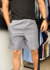 SHORT DE TACTEL TROPICAL CINZA CHUMBO KWP na internet