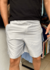 SHORT DE TACTEL TROPICAL CINZA CLARO KWP