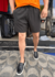 SHORT DE TACTEL BASIC ONE PRETO/LARANJA KWP - comprar online
